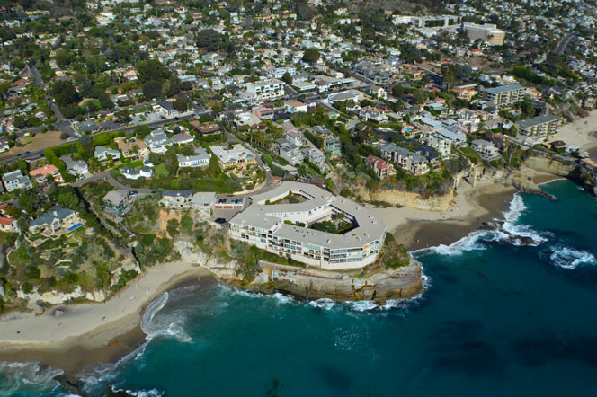 Aerial View of Table Rock Condos in Laguna Beach, California
